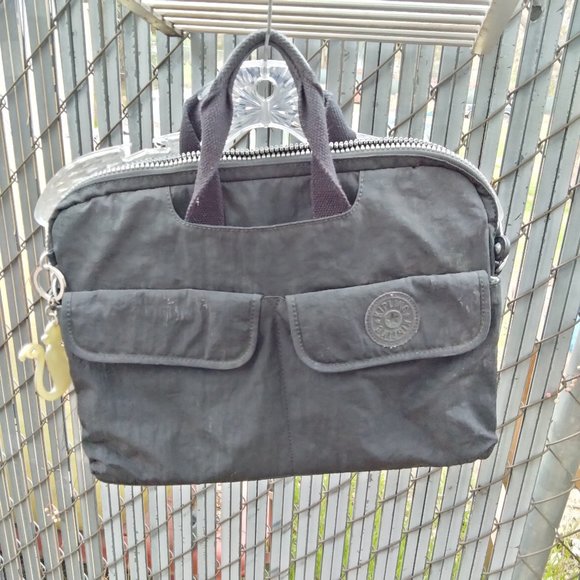 KIPLING Monkey Digiport Computer Bag Messenger Book - no strap Black Unisex - Picture 2 of 10